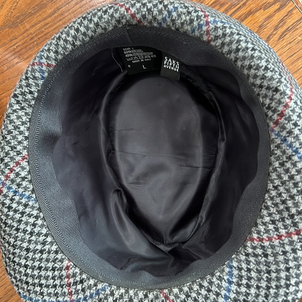 Men’s Hats SAKS FIFTH AVENUE Made in Italy Size L - Picture 4 of 6